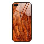 For Honor 10 Wood Grain Glass Protective Case(Light Brown)