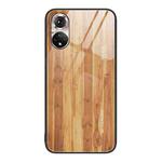 For Honor 50 Wood Grain Glass Protective Case(Yellow)