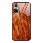 For Honor 50 Wood Grain Glass Protective Case(Light Brown)