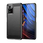 For Xiaomi Poco X3 GT Brushed Texture Carbon Fiber TPU Phone Case(Black)