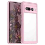 For Google Pixel 7 Pro 5G Colorful Series Acrylic + TPU Phone Case(Pink)