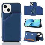 For iPhone 14 Skin Feel PU + TPU + PC Back Cover Shockproof Case /13(Royal Blue)