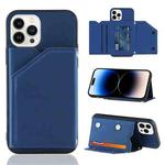 For iPhone 14 Pro Max Skin Feel PU + TPU + PC Back Cover Shockproof Case (Royal Blue)