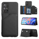 For Xiaomi Redmi Note 11 5G/Poco M4 Pro 5G Skin Feel PU + TPU + PC Back Cover Shockproof Case(Black)