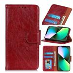 For iPhone 14 Nappa Texture Leather Case (Red)