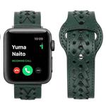 Woven Watch Strap For Apple Watch Series 8&7 41mm / SE 2&6&SE&5&4 40mm / 3&2&1 38mm(Green)