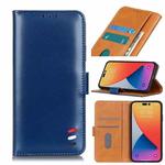 For iPhone 14 Pro Max Pearl Texture Leather Case (Blue)