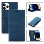 For iPhone 14 Pro Magnetic Leather Phone Case(Blue)