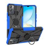 For Infinix Hot 12i Armor Bear Shockproof PC + TPU Phone Case with Ring(Blue)