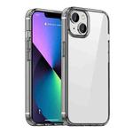 For iPhone 14 Plus iPAKY Shockproof PC + TPU Protective Phone Case (Transparent Black)
