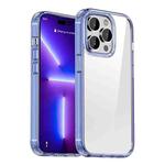 For iPhone 13 Pro Max iPAKY Shockproof PC + TPU Protective Phone Case (Transparent Blue)