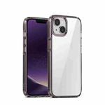 For iPhone 14 Plus iPAKY Aurora Series Shockproof PC + TPU Protective Phone Case (Transparent Black)