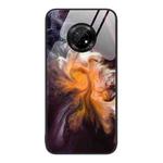 For Huawei Enjoy 20 Plus 5G Marble Pattern Glass Protective Phone Case(Typhoon)