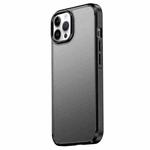 For iPhone 14 Pro Max wlons Ice-Crystal Matte Four-corner Airbag Case (Black)