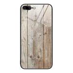 Wood Grain Glass Protective Case For iPhone 7 Plus(Grey)