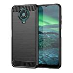 For Nokia 6.3 / 6.4 Brushed Texture Carbon Fiber TPU Phone Case(Black)