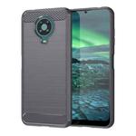 For Nokia 6.3 / 6.4 Brushed Texture Carbon Fiber TPU Phone Case(Grey)