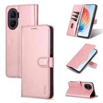 For Honor X40i AZNS Skin Feel Calf Texture Flip Leather Phone Case(Rose Gold)