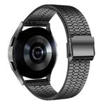 20mmFor Samsung Smart Watch Universal Seven-bead Stainless Steel Watch Band(Black)