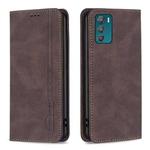 For Motorola Moto G42 4G Magnetic RFID Blocking Anti-Theft Leather Phone Case(Brown)