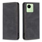 For Realme C30 Magnetic RFID Blocking Anti-Theft Leather Phone Case(Black)