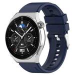 For Honor Watch GS 3 22mm Steps Style Silicone Watch Band(Navy Blue)