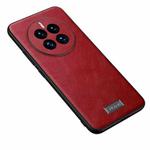 For Huawei Mate 50 SULADA Shockproof TPU + Handmade Leather Protective Phone Case(Red)