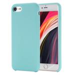 For iPhone SE 2022 / SE 2020 Shockproof Full Coverage Silicone Soft Protective Case(Light Blue)
