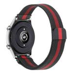 For Honor Watch GS 3 22mm Milan Chain Metal Watch Band(Black Red)
