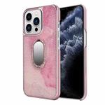 For iPhone 11 Pro Max Diamond Ring Holder Phone Case (Pink)