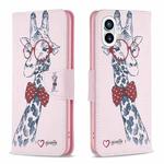 For Nothing Phone 1 Colored Drawing Pattern Leather Phone Case(Deer)