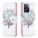 For OPPO A57 4G Colored Drawing Pattern Leather Phone Case(Tree)