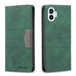 For Nothing Phone 1 Magnetic Splicing Leather Phone Case(Green)