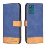 For Motorola Moto G42 4G BF11 Color Matching Skin Feel Leather Phone Case(Blue)