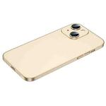 For iPhone 14 Plus Cool Series Frosted PC Phone Case (Champagne Gold)