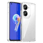 For Asus ZenFone 9 Colorful Series Acrylic + TPU Phone Case(Transparent)