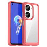 For Asus ZenFone 9 Colorful Series Acrylic + TPU Phone Case(Red)