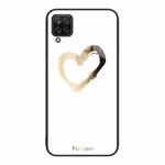 For Samsung Galaxy A12 Colorful Painted Glass Phone Case(Golden Love)