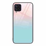 For Samsung Galaxy M32 Colorful Painted Glass Phone Case(Blue Sky)