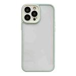 For iPhone 12 Skin Feel Acrylic TPU Phone Case(Light Green)