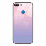 For Honor 9 Lite Colorful Painted Glass Phone Case(Purple Sky)