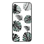 For Honor 9X Colorful Painted Glass Phone Case(Banana Leaf)