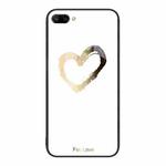 For Honor 10 Colorful Painted Glass Phone Case(Golden Love)