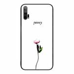 For Honor 20 Pro Colorful Painted Glass Phone Case(A Flower)