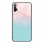 For Honor 20 Pro Colorful Painted Glass Phone Case(Blue Sky)