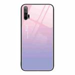 For Honor 20 Pro Colorful Painted Glass Phone Case(Purple Sky)