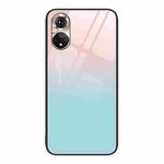 For Honor 50 Colorful Painted Glass Phone Case(Blue Sky)