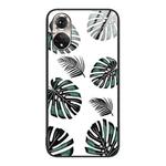 For Honor 50 Colorful Painted Glass Phone Case(Banana Leaf)