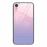 For Honor Play 3e Colorful Painted Glass Phone Case(Purple Sky)