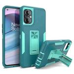 For OnePlus Nord N20 5G Magnetic Holder Phone Case(Lake Blue + Blue Green)